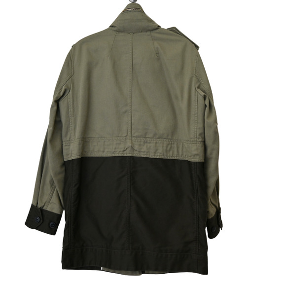 Rag & Bone Military Jacket Size 0 Womens Army Green Brown Button Front Utility - Picture 4 of 8